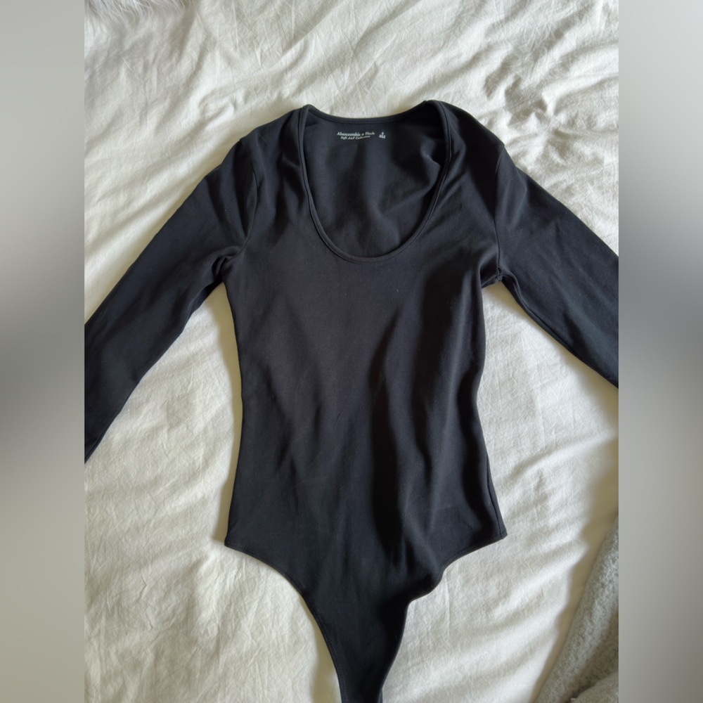 Abercrombie black long sleeve bodysuit